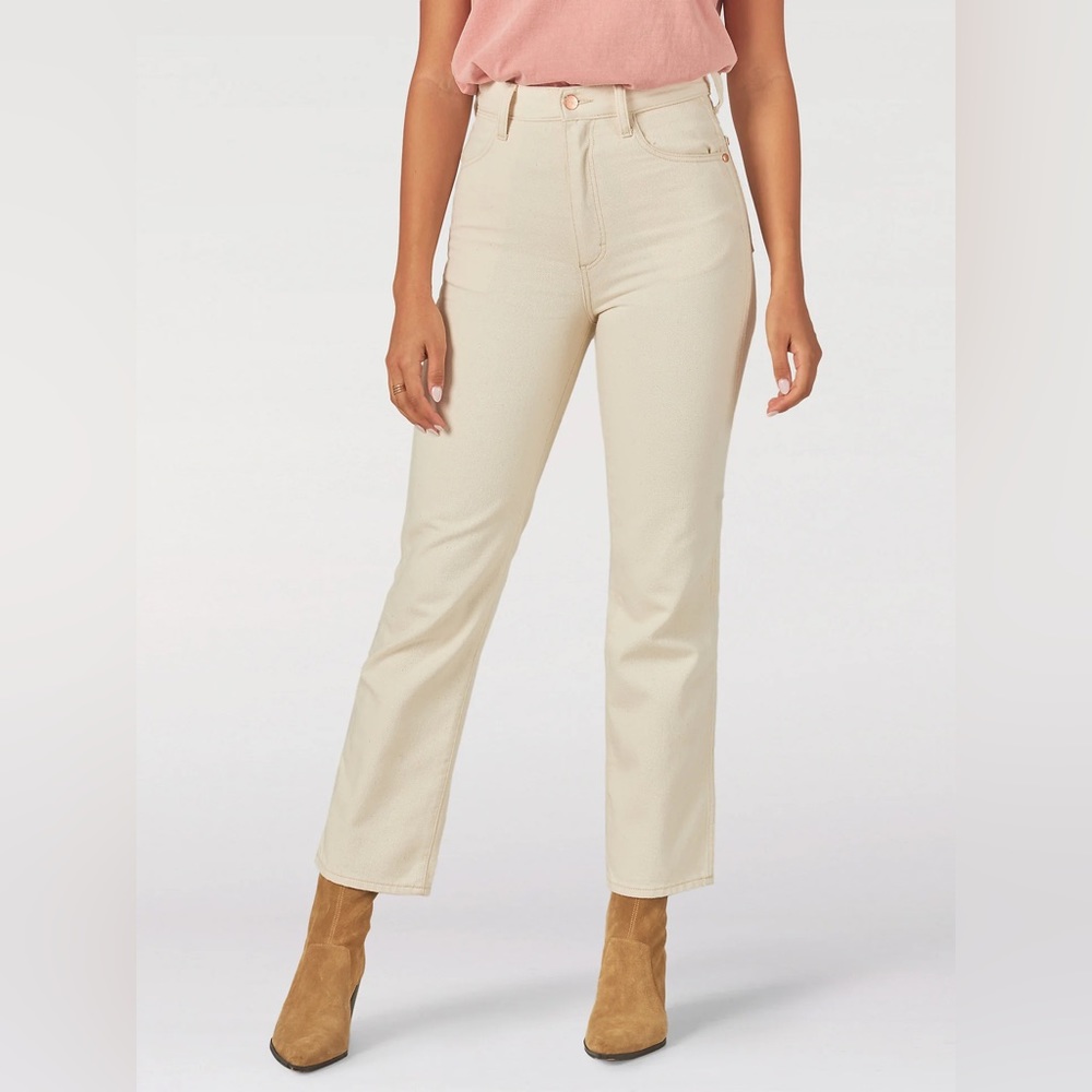 Wrangler Wild West 603 High Rise Straight Earthwash Natural W28 L28
